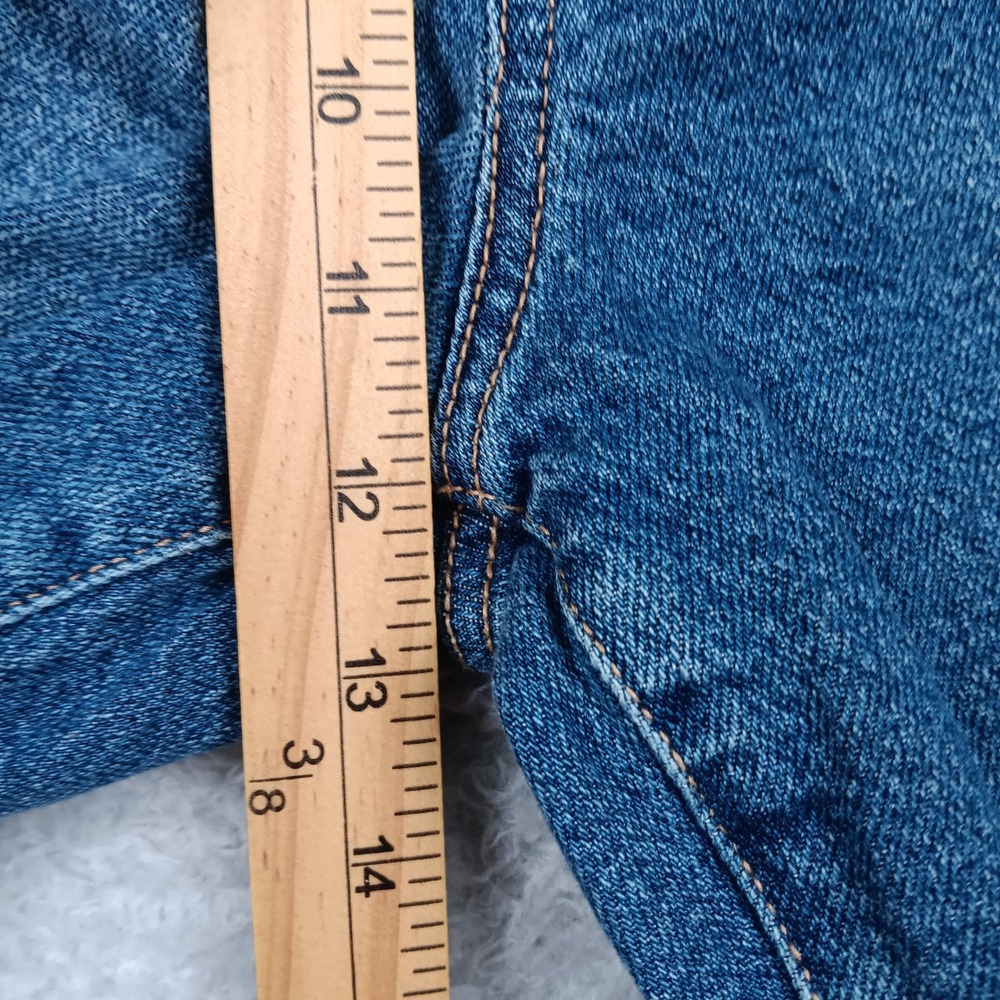 Torrid Capri Jean Womens 18 Blue Button Fly Raw Hem Stretch 17223388 - Picture 7 of 10